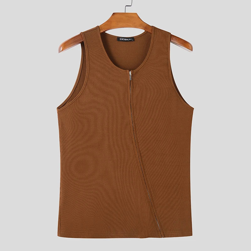 Herren Oberteil Ärmellos Tank Top Sexy Shirt Clubwear Muskel T-Shirt Unterhemd