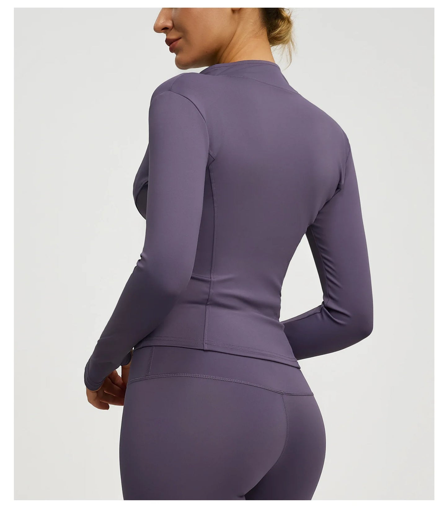Felpa Donna Giacca Sportiva Con Zip Tuta Maniche Lunghe Cappuccio Maglia Shirt