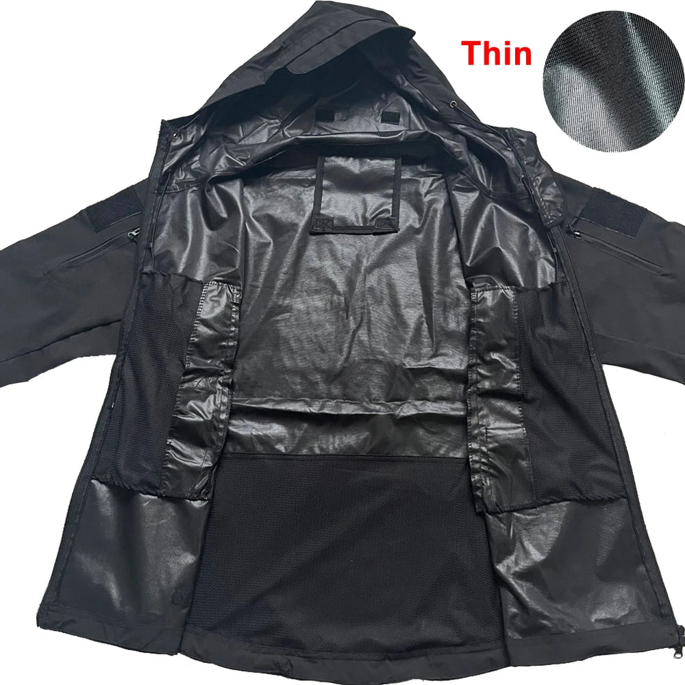 Herren Windbreaker Trekking Jacke Windjacke Outdoor Military Kapuzenjacke Bomber