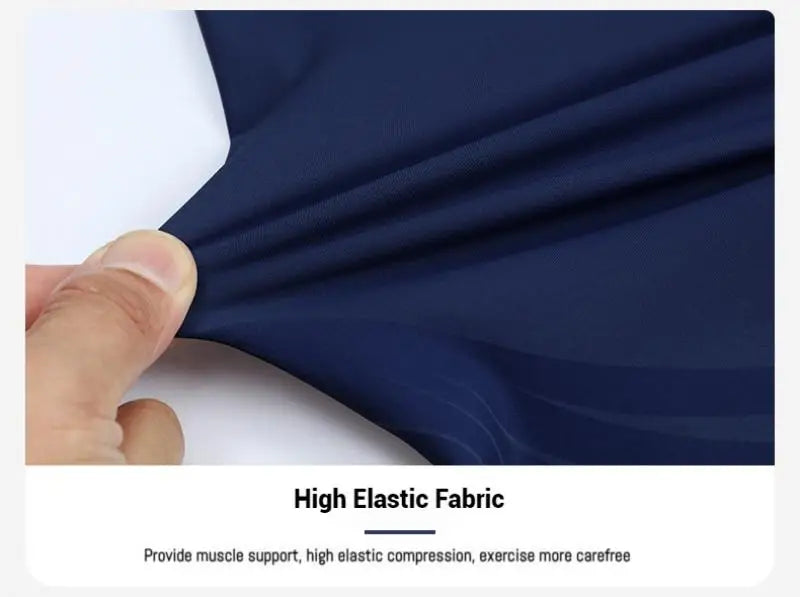 (S-2XL) Herren-Lauf-Kompressionsstrumpfhose, hochelastisch, schnell trocknend, Trainingshose mit Netztasche auf der Rückseite, Fitnessstudio, Training, enge Sporthose