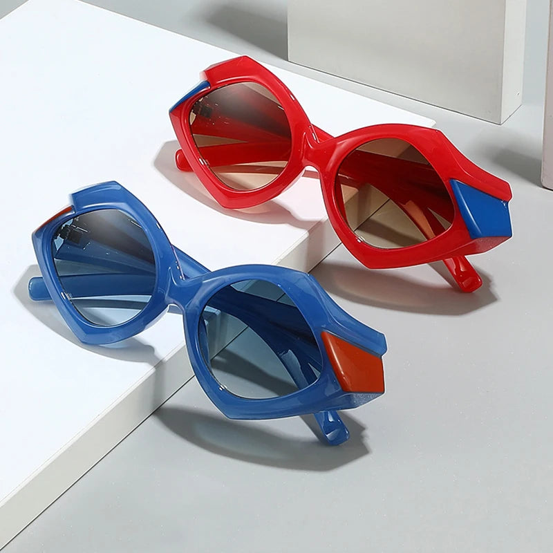 Occhiali da sole ovali oversize per donna e uomo Fotocromatici Polarizzati UV400