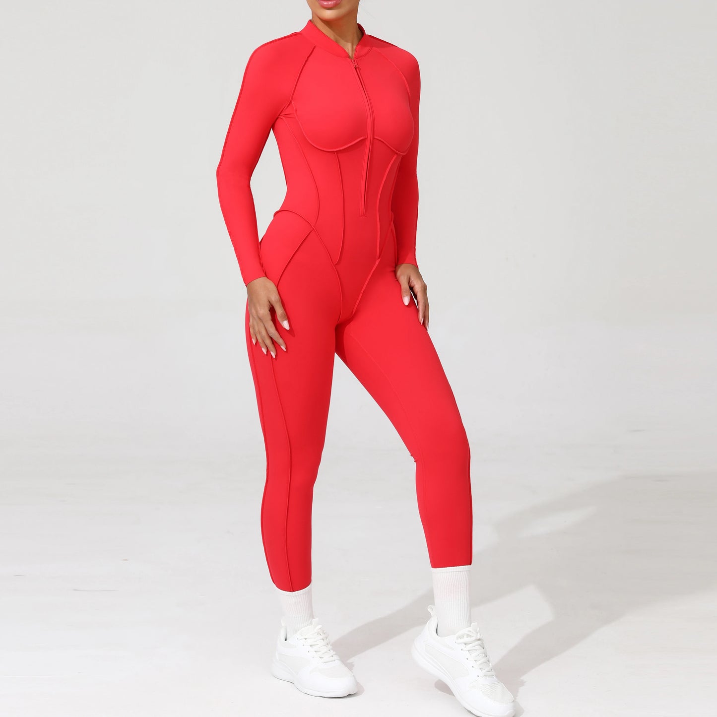 Yoga Fitness Overalls Jumpsuit Gym Stretch Leggings Jogging Anzug Top Push Up
