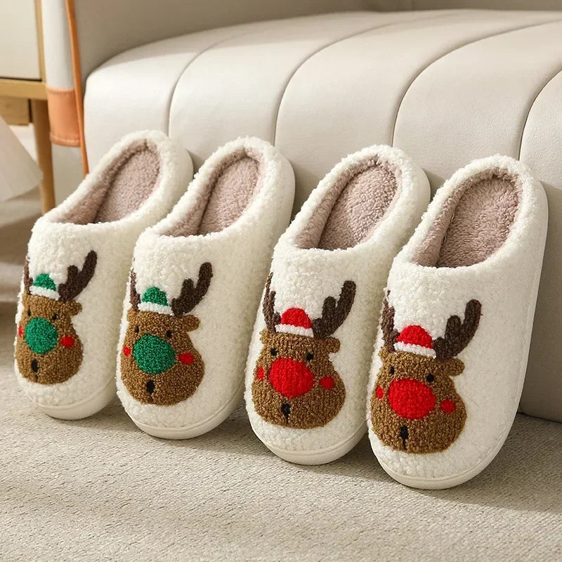 Damen Hausschuhe Pantoffeln Winterschuhe Plüsch Samt Slippers Wärme Gefütterte