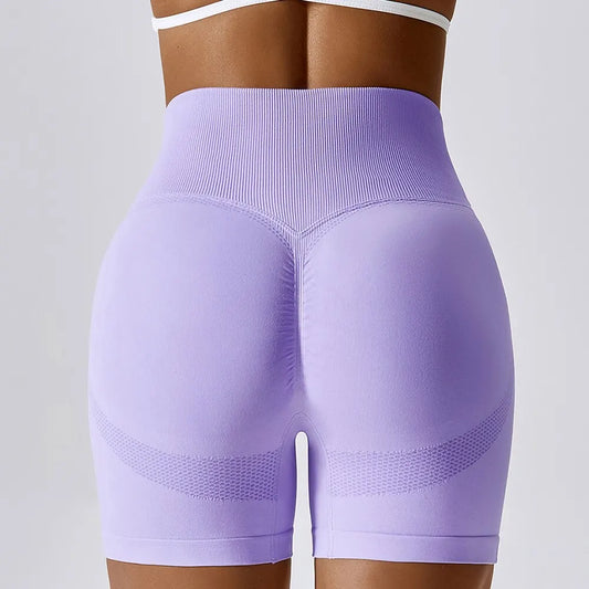 Damen Gym Sporthose Push Up Yoga Radlerhose Kurze Hose Fitness Shorts Hotpants