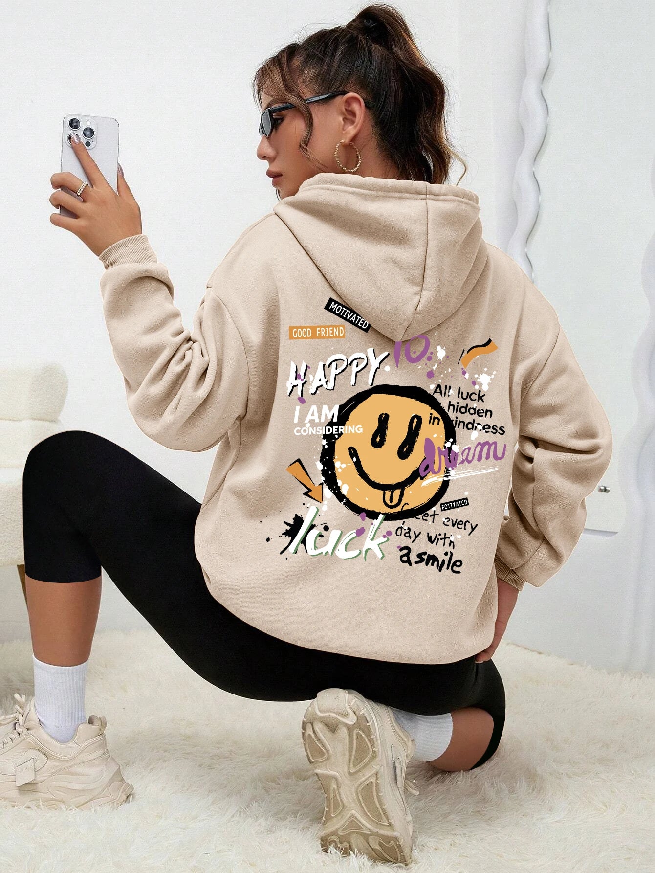Teddybär Kapuzenpullover Sweatshirt Fleece Hoodie Pulli Damen Kapuzenpulli Shirt