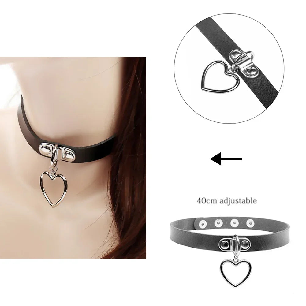 Sexy Halsband Harness Kette BH Gürtel  Punk Goth Frauen Bdsm Bondage Chocker