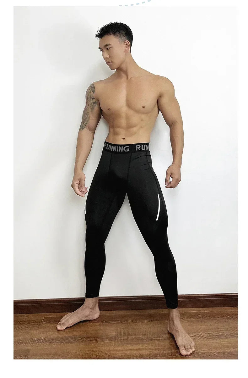 Herren Leggings Sporthose Jogginghose Trainingshose Lauf Hose Kompressionshose