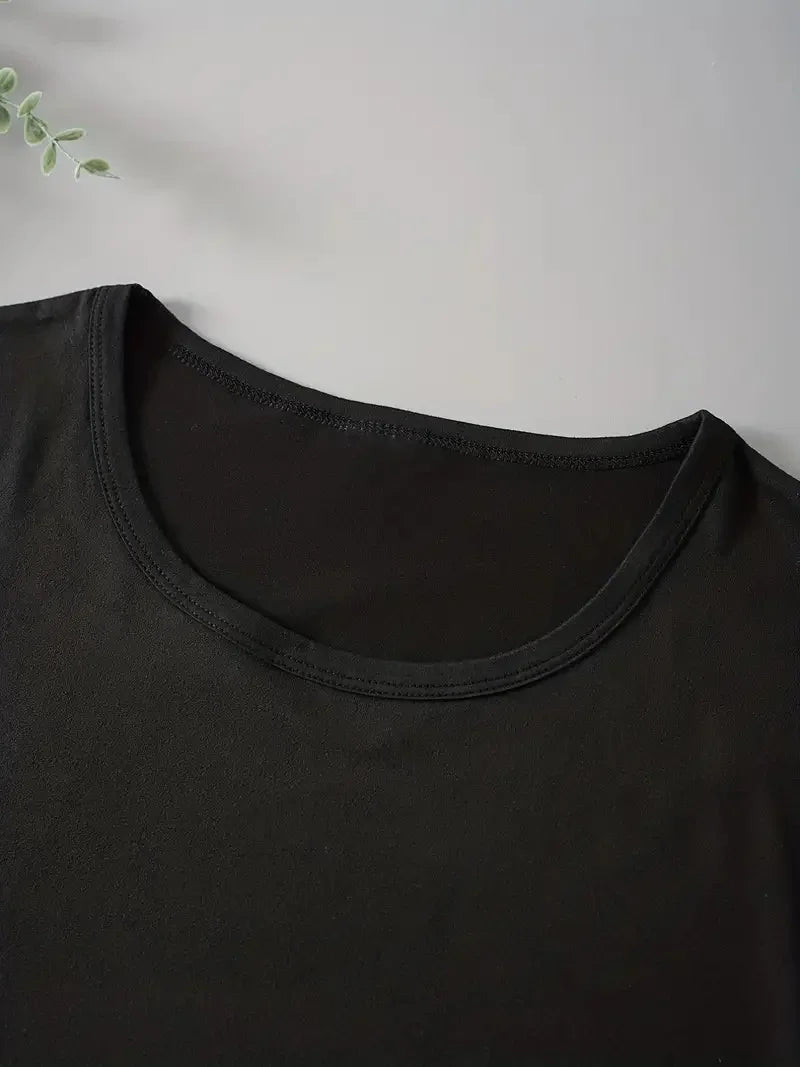 Damen Sommer Top Paris T-Shirt Rundhals Streetwear lockeres Damentop Bluse