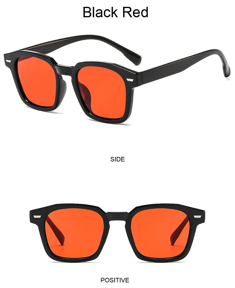 Damen Sonnenbrille Designer Luxus Brille Quadratische Übergröße Gläser Vintage