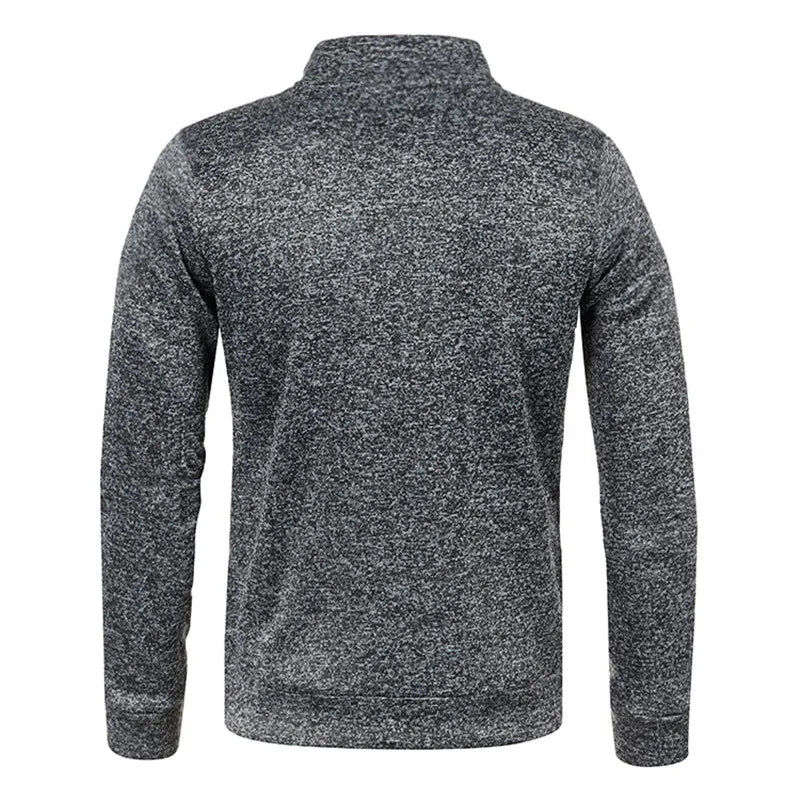 Herren Pullover Sweatshirt Troyer Pulli Sweater Stehkragen Zipper Langarmpulli