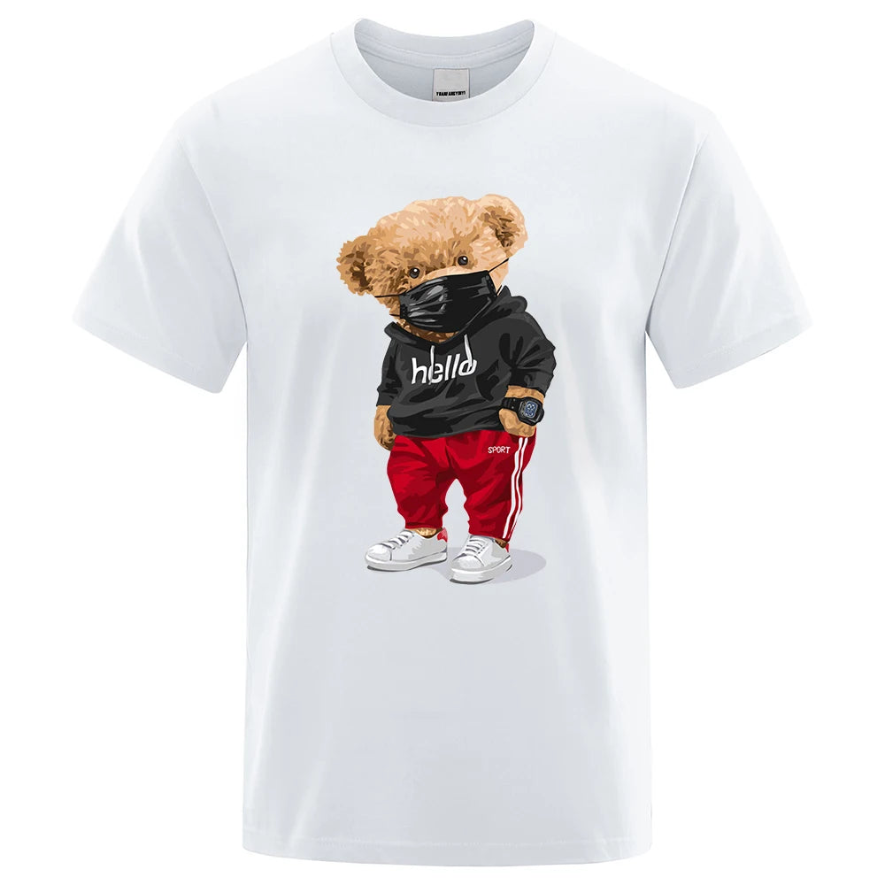 Männer Fashion 3D T-Shirt Rundhals Unisex Sommer Streetwear 100% Baumwolle