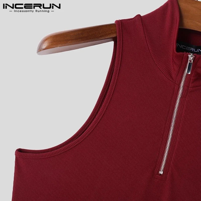 Herren Oberteil Ärmellos Tank Top Sexy Shirt Clubwear Muskel T-Shirt Unterhemd
