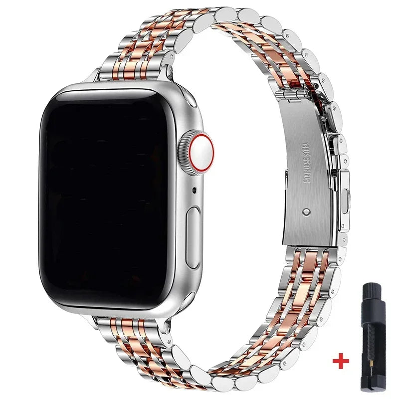 Edelstahl Armband fü Apple Watch Series 9 8 7 6 5 4 3 SE Ultra Sport Band iWatch