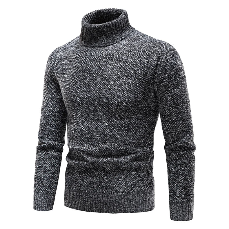 Herren Rollkragen Fleece Pullover Sweatshirt Pulli Sweater Shirt Langarmshirt