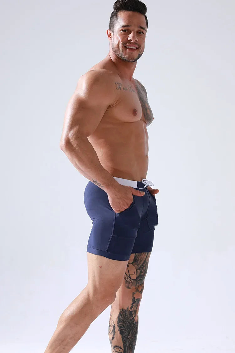 Costume Mare Uomo Pantaloncini corti Boxer Shorts Bagno Slip Interno Piscina