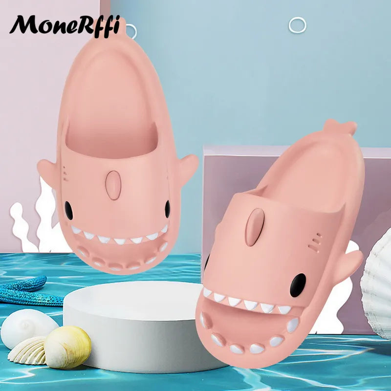 Shark Slippers Badelatschen Frauen Hausschuhe Anti-Rutsch Flip Flops Sandalen