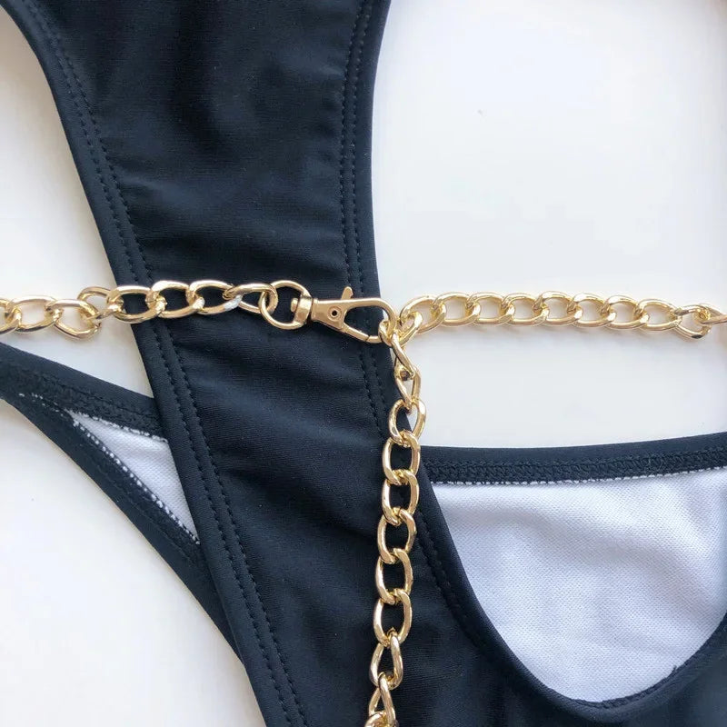 Frauen Bademode High Cut Bikini Set Sexy Push Up Badeanzug Damen Tanga Swimwear
