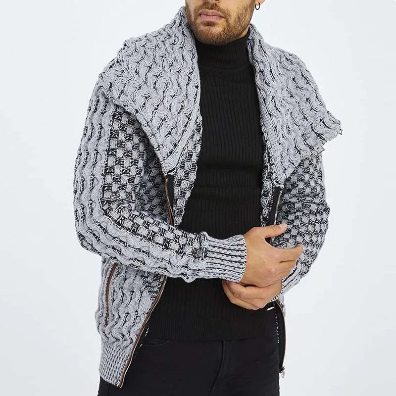 Herren Pullover Sweatshirt Troyer Pulli Sweater Stehkragen Zipper Langarmpulli