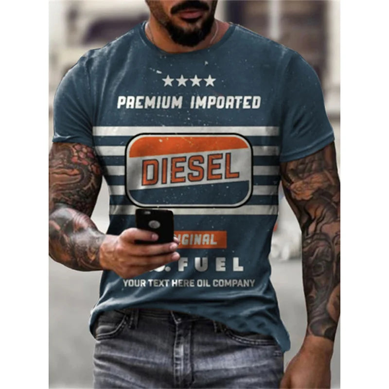 Herren Rock Band 3D T-Shirt Rundhals Unisex Sommer Streetwear Top Shirt