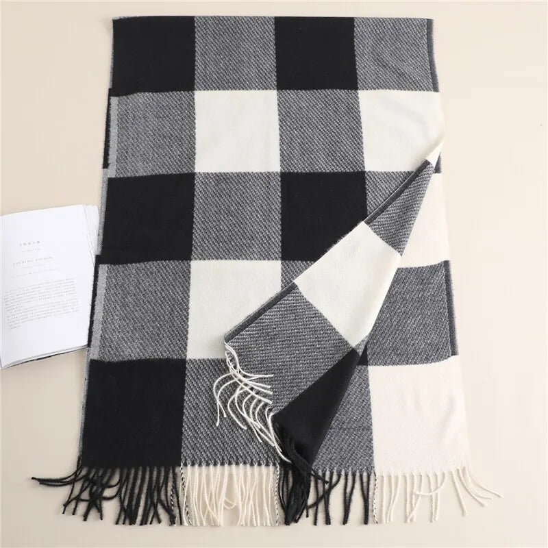 Damen Winterschal Stola Schlauchschal Halstuch Fashion Strickschal Loop Schal