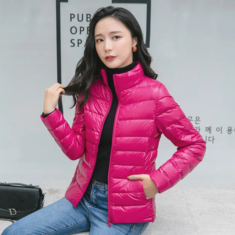 Damen Daunenjacke leichte & wetterfeste Steppjacke Stepp Jacke Übergangsjacke
