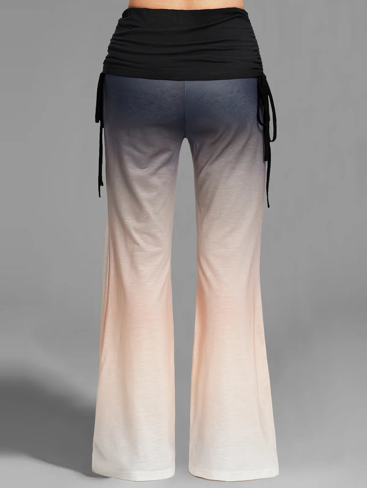 Damen Yoga Hose Bootcut Hüftjeans Schlaghose Hip Retro Flared Leggins