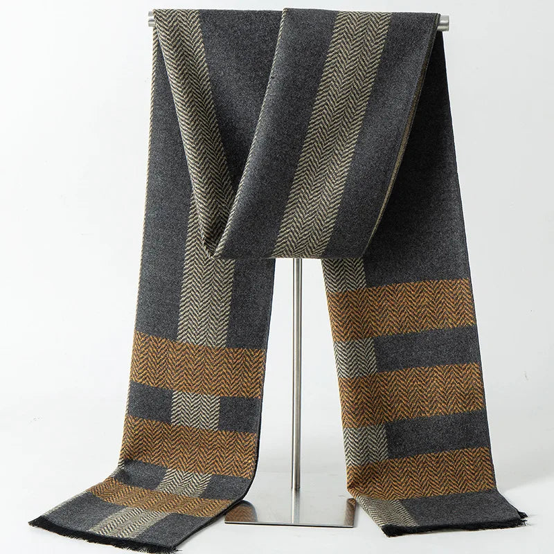Herren Schal Winterschal Stola Schlauchschal Halstuch Wollschal Strickschal Loop