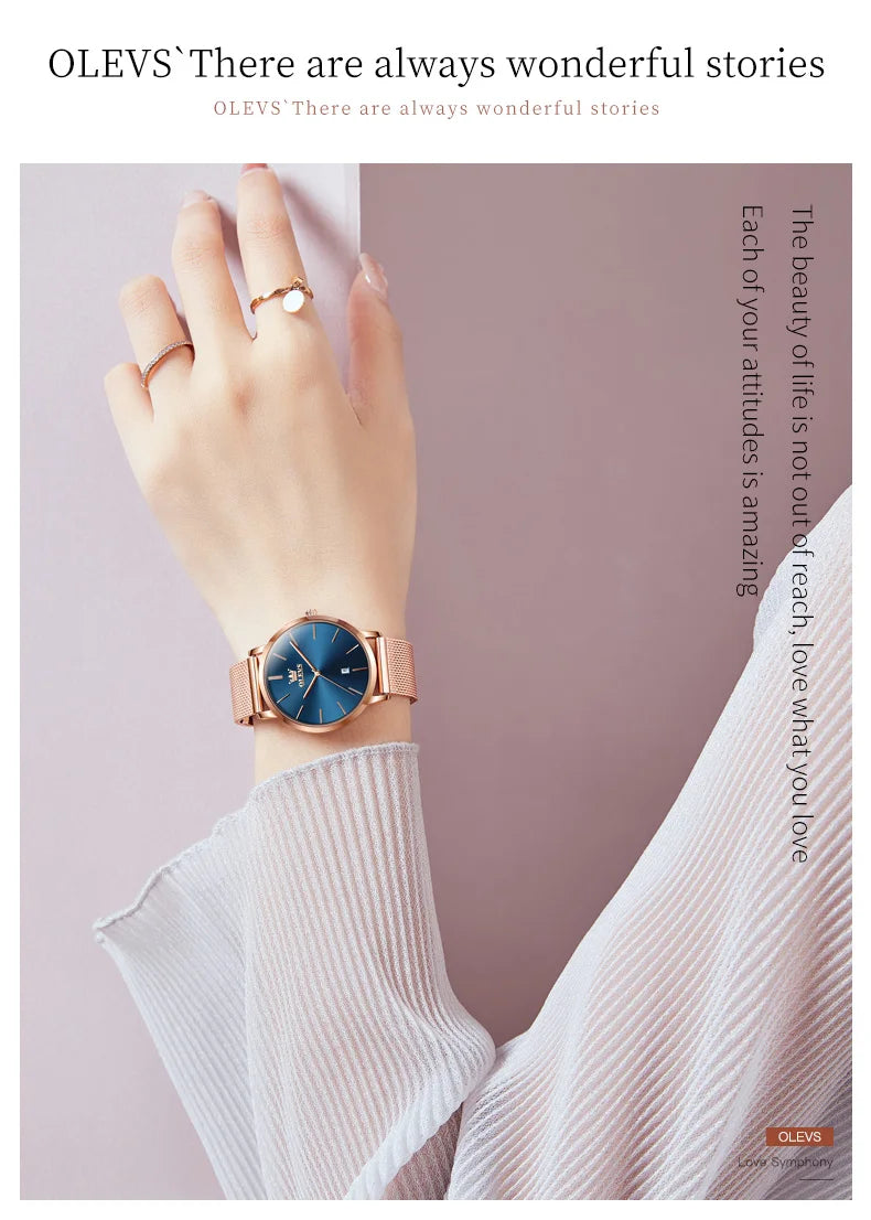 Orologio da Polso Donna Quarzo Quadrante Acciaio Inossidabile Classico Elegante