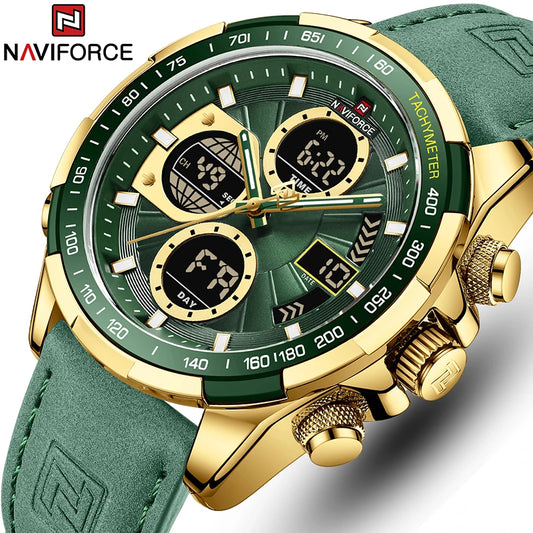 Herren Armbanduhr Gold Edelstahl Quarzuhr LED Uhr Luxus Chronograph Business