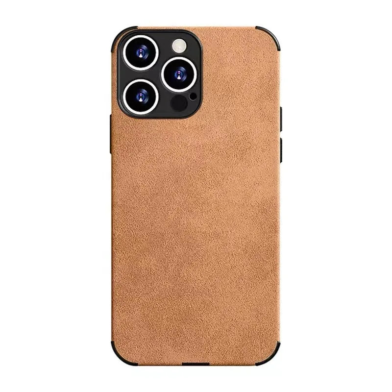 LEDER Handy Hülle IPhone 15 14 13 12 Pro Max Fashion Tasche Cove Schutzhülle
