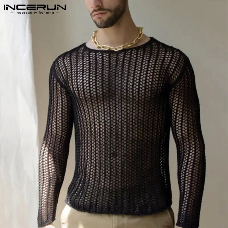 Fetisch Fashion Männer Sexy Bodysuits Herren Body Shirts Hemd Transparent Club