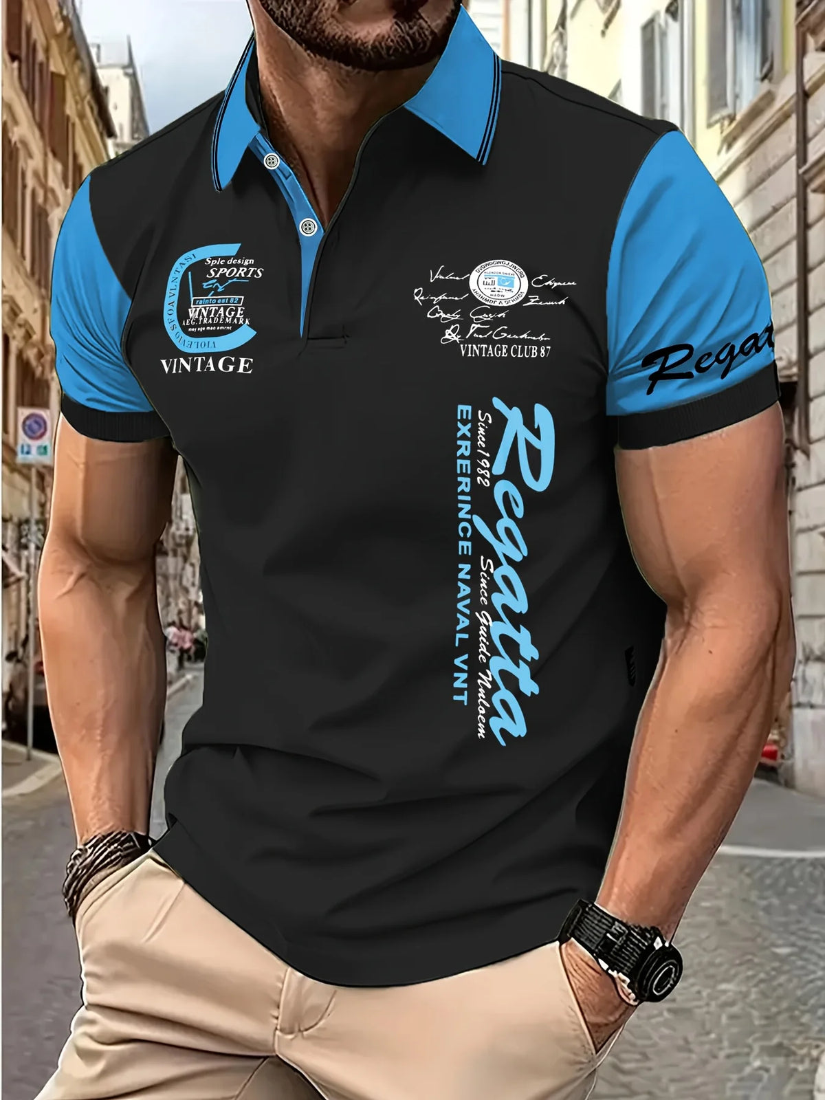 Herren Poloshirt POLO Shirt T-Shirt Kurzarm Hemd Fashion Polohemd Herrenmode Top