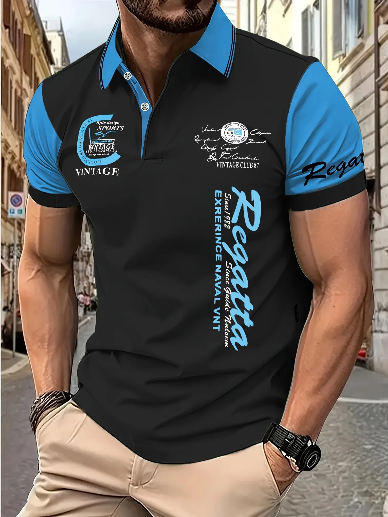 Herren Poloshirt POLO Shirt T-Shirt Kurzarm Hemd Fashion Polohemd Herrenmode Top