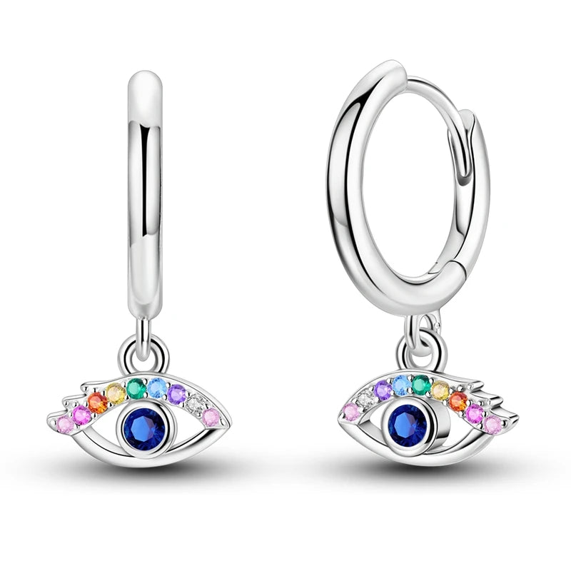 Creolen 925 Silber Ohrringe Zirkonia | Hypoallergen | Luxus Ohrstecker Geschenk