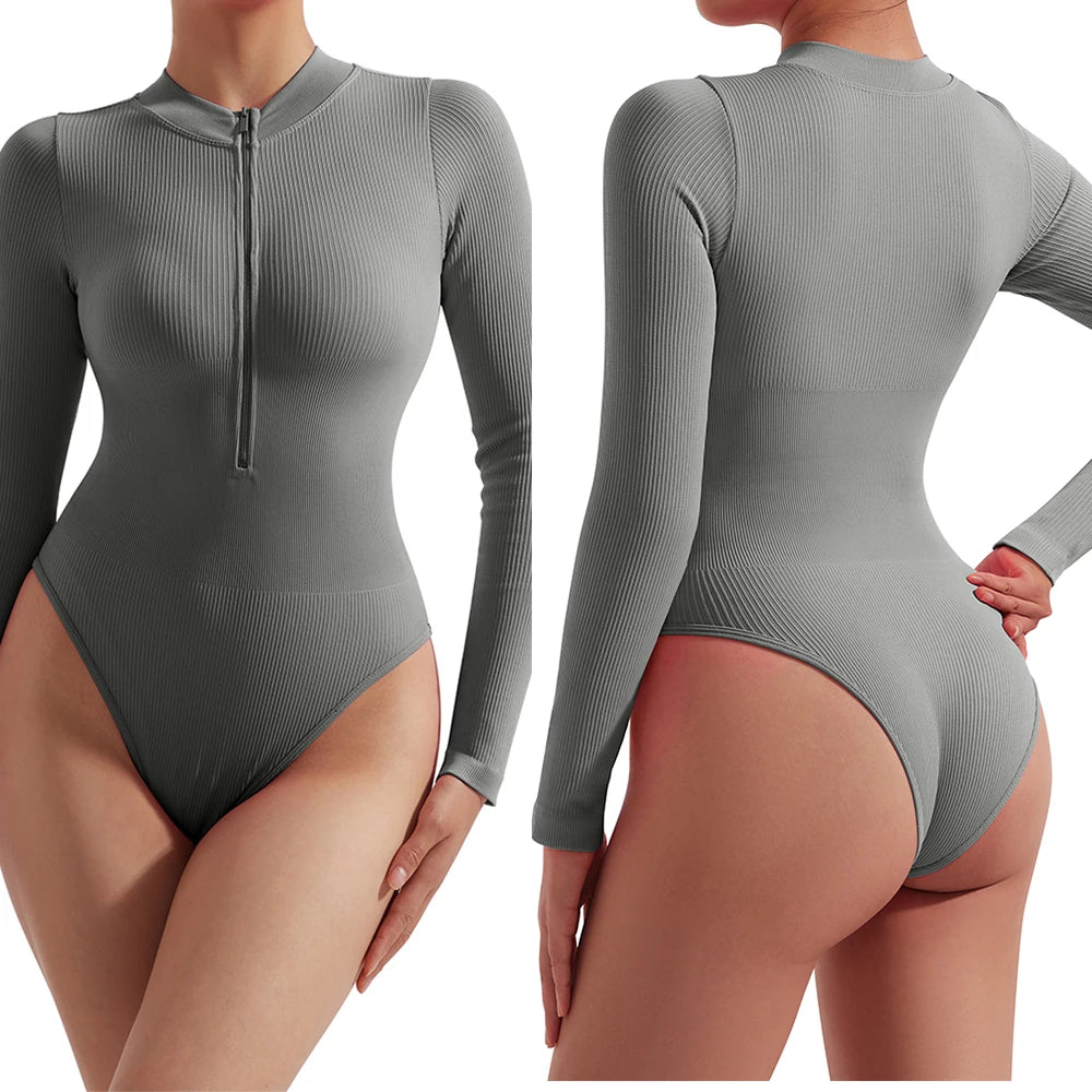 Damen Overall Bodycon Jumpsuit Streetwear Fitness-Strampler Playsuit Bodysuit