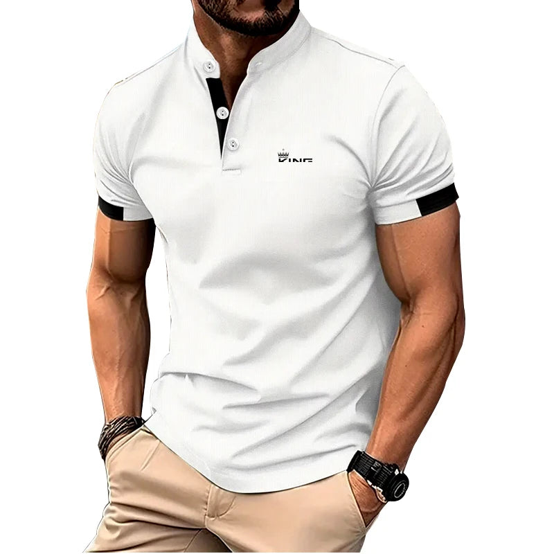 Herren Poloshirt POLO Shirt T-Shirt Kurzarm Zipper Hemd Fashion Polohemd NEU
