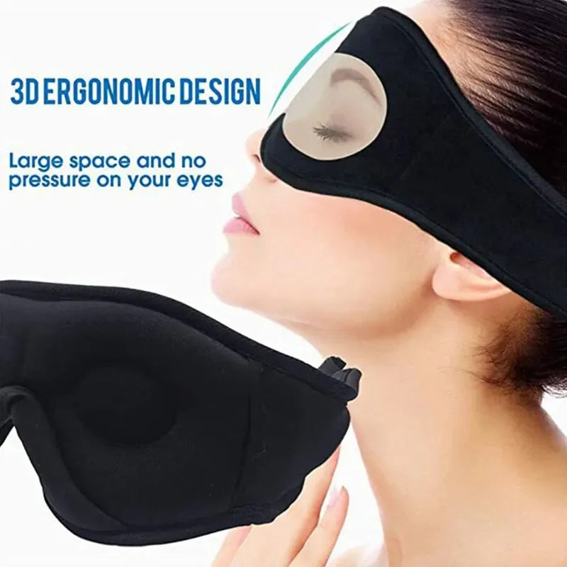 Schlafmaske Maske Augenbinde Augenmaske Nachtmaske 3D Schlafbrille mit Musik