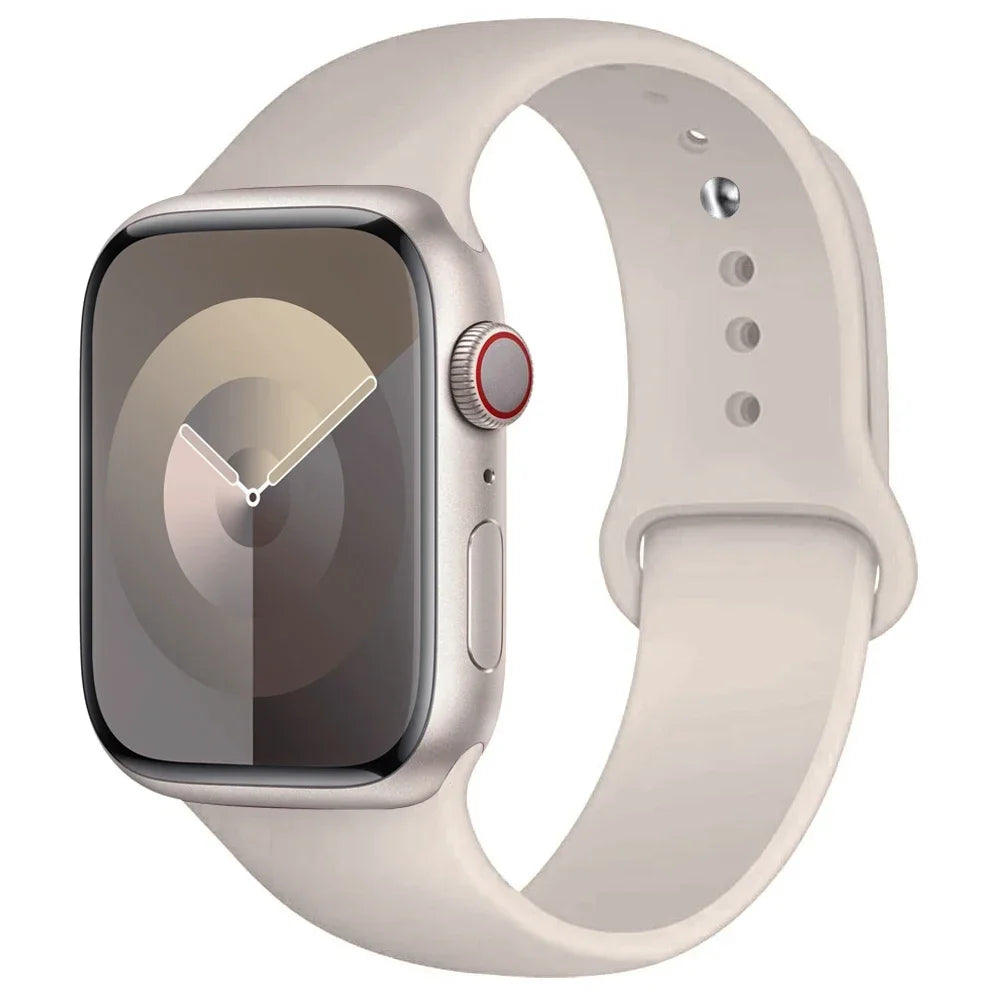 Silikon Armband für Apple Watch Series 9 8 7 6 5 4 3 SE Ultra Sport Band iWatch