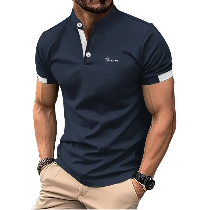 Herren Poloshirt POLO Shirt T-Shirt Kurzarm Zipper Hemd Fashion Polohemd NEU