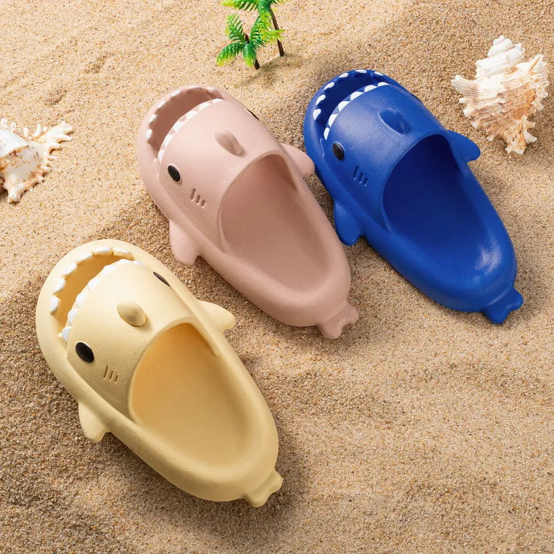 Shark Slippers Badelatschen Frauen Hausschuhe Anti-Rutsch Flip Flops Sandalen