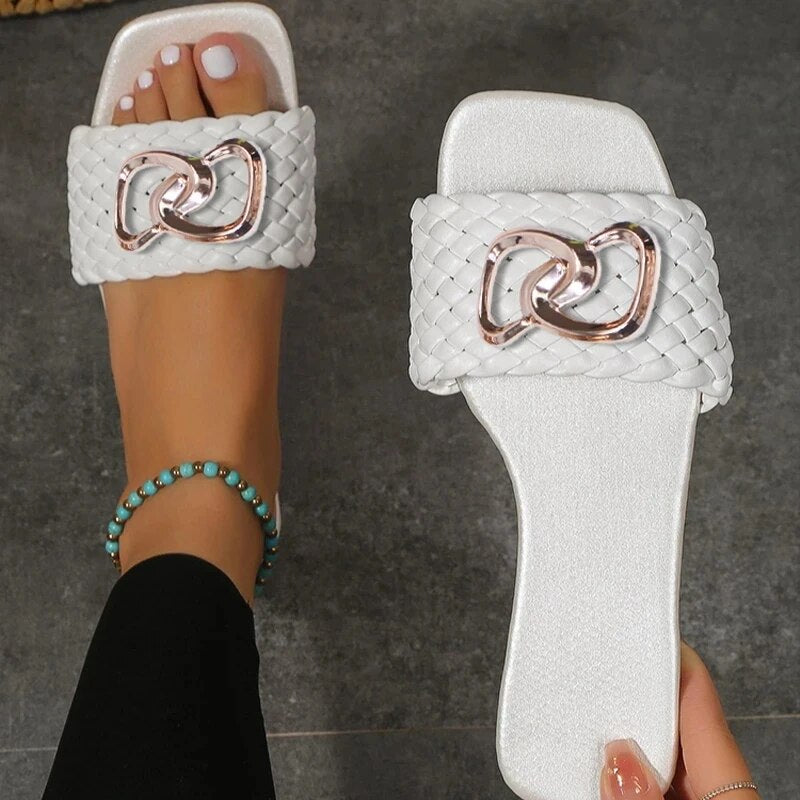 Damen Sandalen Latschen Frauen Hausschuhe Slider Flip Flops Sandaletten