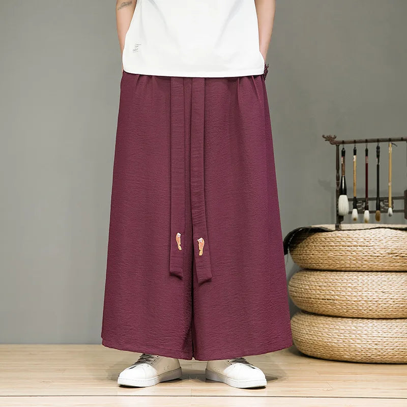 Männer Hose Haremshosen Pumphosen Pluderhosen Hosenrock Herrenrock Kilt Kimono