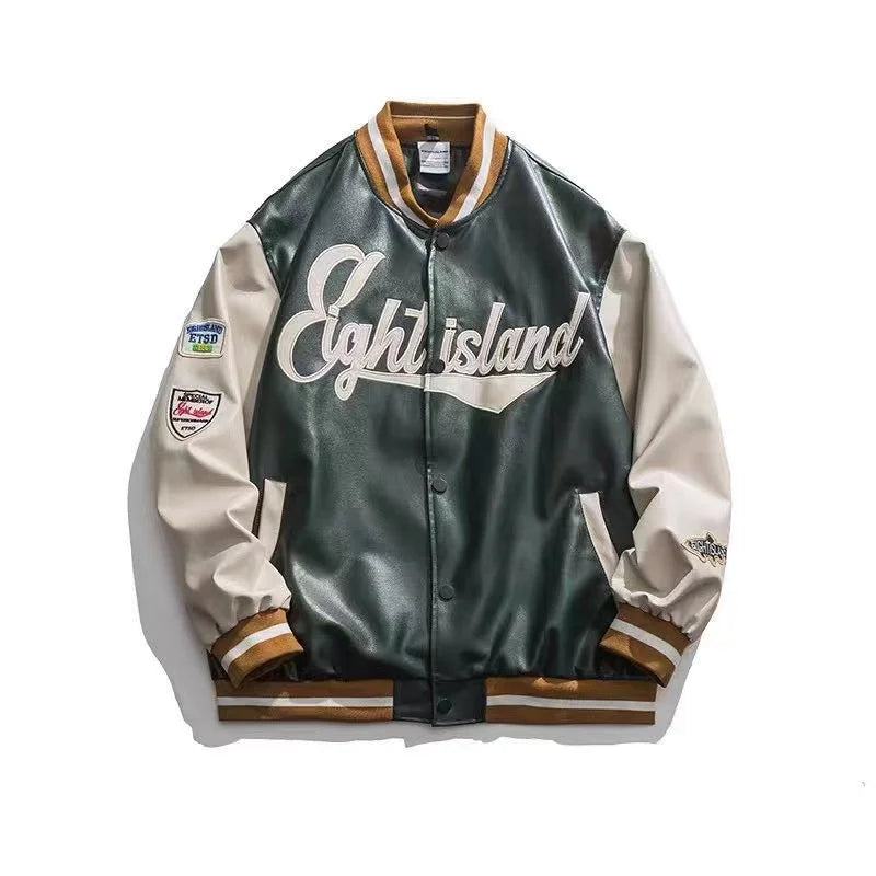 Herren Baseballjacke Bomberjacke Jacke Unisex Fliegerjacke Collegejacke College