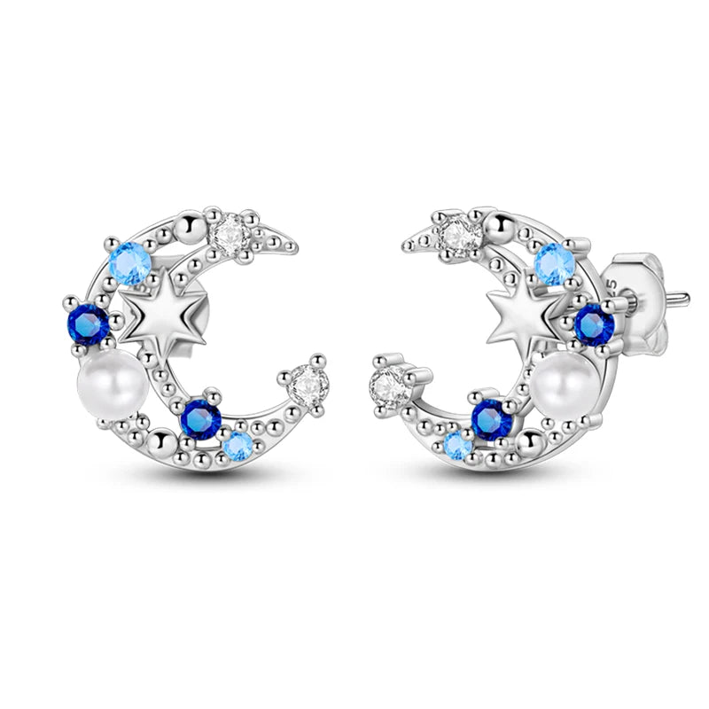 Creole Argento 925 Sterling Zirconi | Orecchini Eleganti Ipoallergenici Regalo
