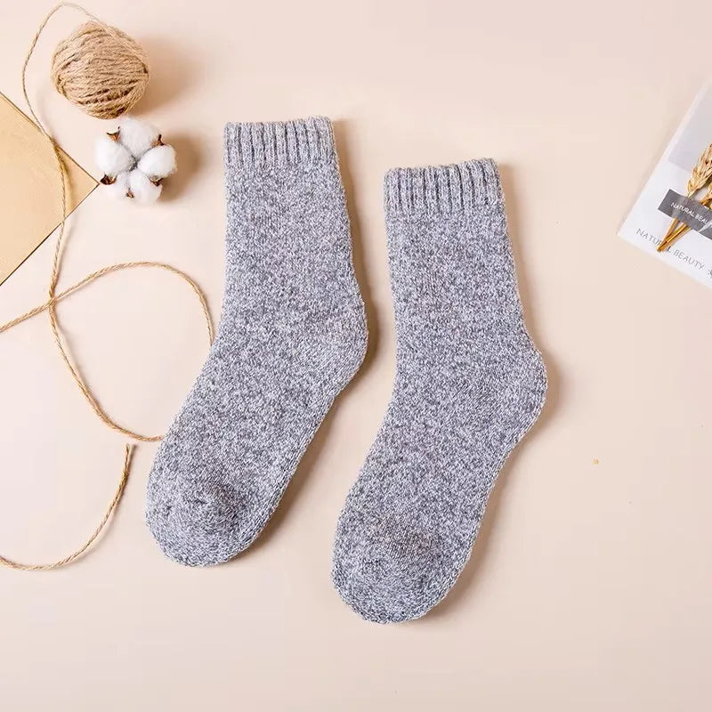 5 Paar Herren Wintersocken Socken Merinowolle Norweger Wollsocken Größe 38-45