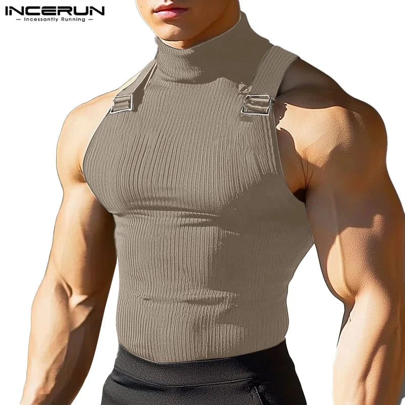 Herren Oberteil Ärmellos Tank Top Sexy Shirt Clubwear Muskel T-Shirt Unterhemd