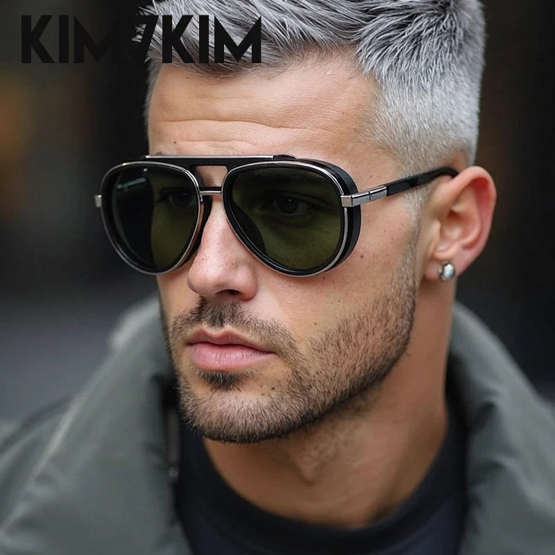 Damen Sonnenbrille Luxus Modische Herren Brille Vintage Pilotenbrille UV400