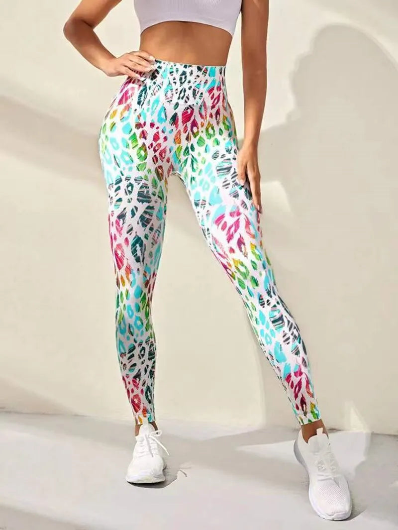Yoga Leggings Push Up Damen Sport Hose Fitness Gym Stretch Leggins Jogginghose