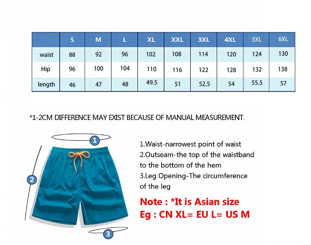 Costume Mare Uomo Pantaloncini corti Boxer Shorts Bagno Slip Interno Piscina
