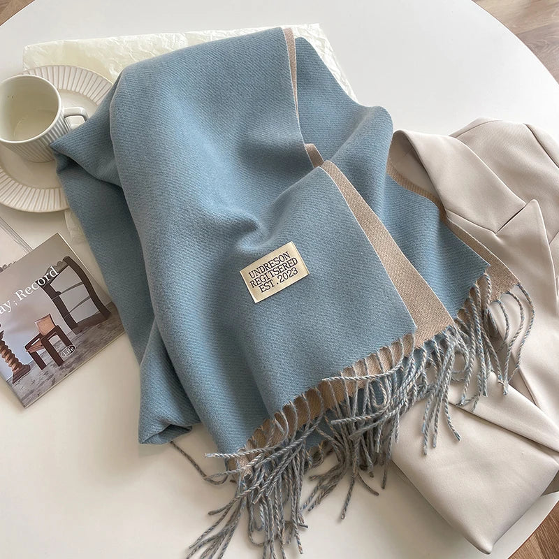 Damen Winterschal Stola Schlauchschal Halstuch Fashion Strickschal Loop Schal